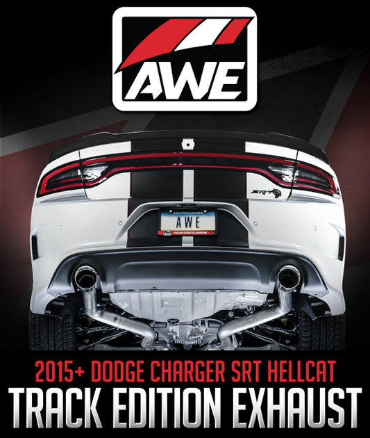 AWE TUNING TRACK EDITION EXHAUST: 15+ DODGE CHARGER SRT HELLCAT
