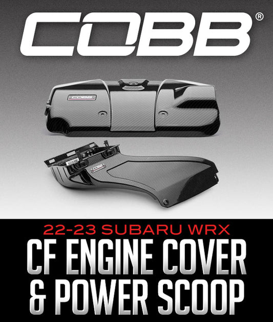 COBB TUNING REDLINE CARBON FIBER ENGINE COVER & POWER SCOOP: 2022–2023 SUBARU WRX