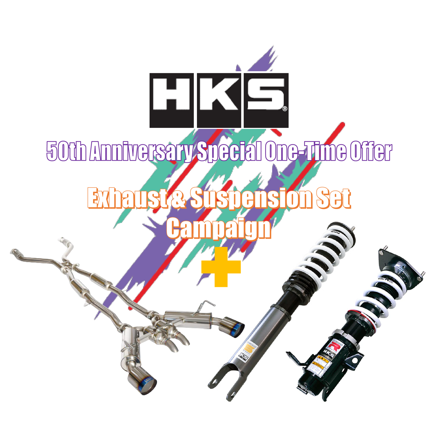 HKS's 50th Anniversary Exhaust & Suspension Package