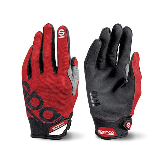 Sparco Glove Meca 3 Med Red - Torque Motorsport