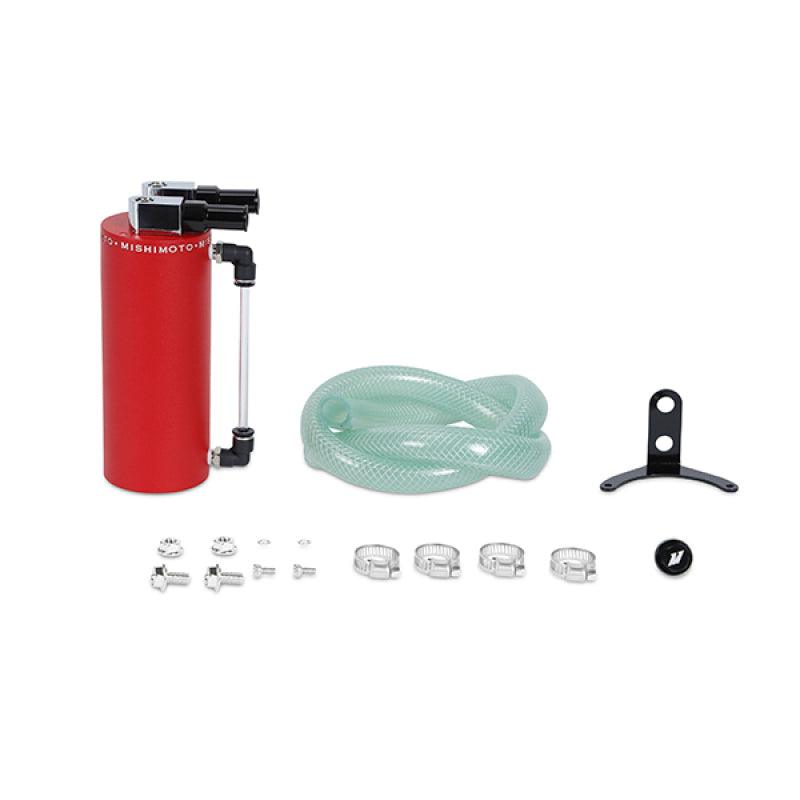 Mishimoto Small Aluminum Oil Catch Can - Wrinkle Red - Torque Motorsport