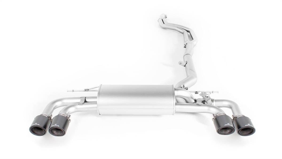 Remus 2017 BMW M550I xDrive G30 4.4L (N63R) Axle Back Exhaust w/Connection Tube/Chrome Tail Pipe Set - Torque Motorsport