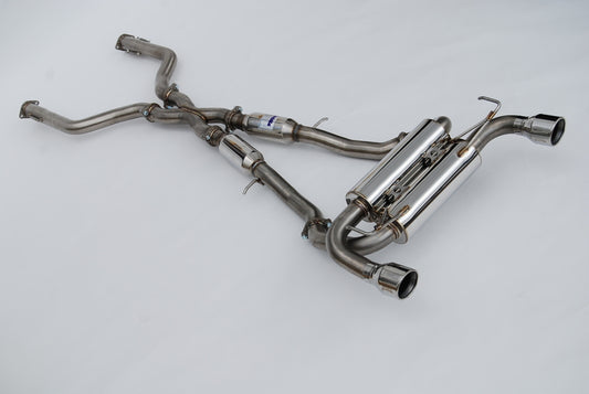 Invidia 2022+ Nissan Z 70mm Gemini Cat Back Exhaust - Rolled SS Tips