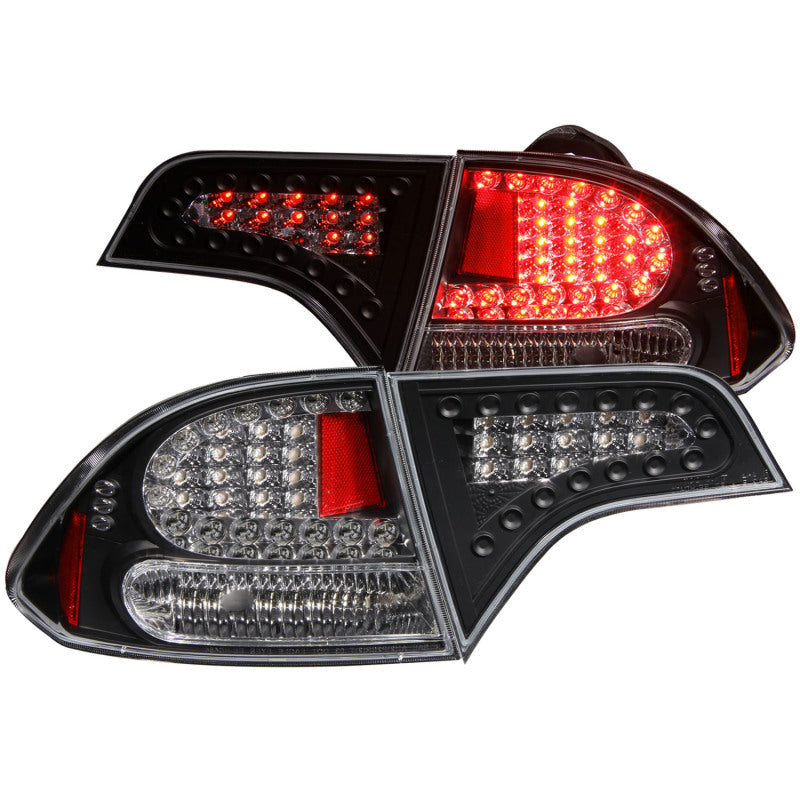 ANZO 2006-2011 Honda Civic LED Taillights Black