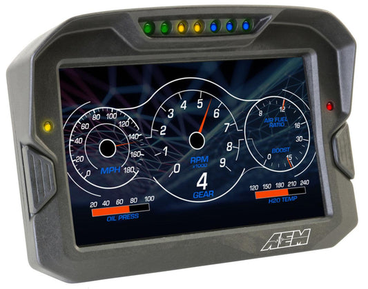 AEM CD-7LG Carbon Logging Flush Digital Dash Display w/ Internal 20Hz GPS & Antenna - Torque Motorsport