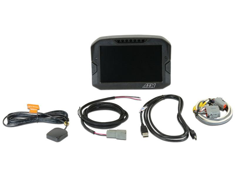 AEM CD-7G Carbon Flush Digital Dash Display w/ Internal 20Hz GPS & Antenna - Torque Motorsport