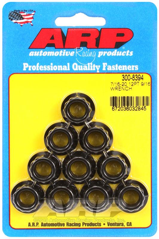 ARP 7/16inch-20 9/16inch Socket 12pt Nut Kit 10/Kits - Torque Motorsport