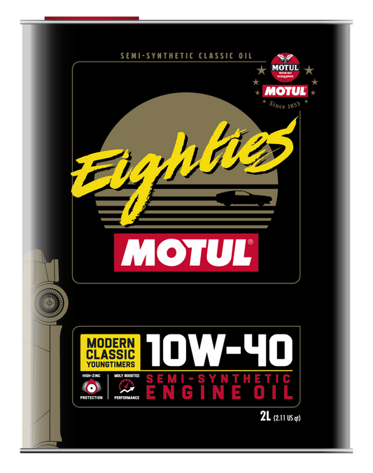 Motul 10W40 Classic Eighties Oil - 10x2L