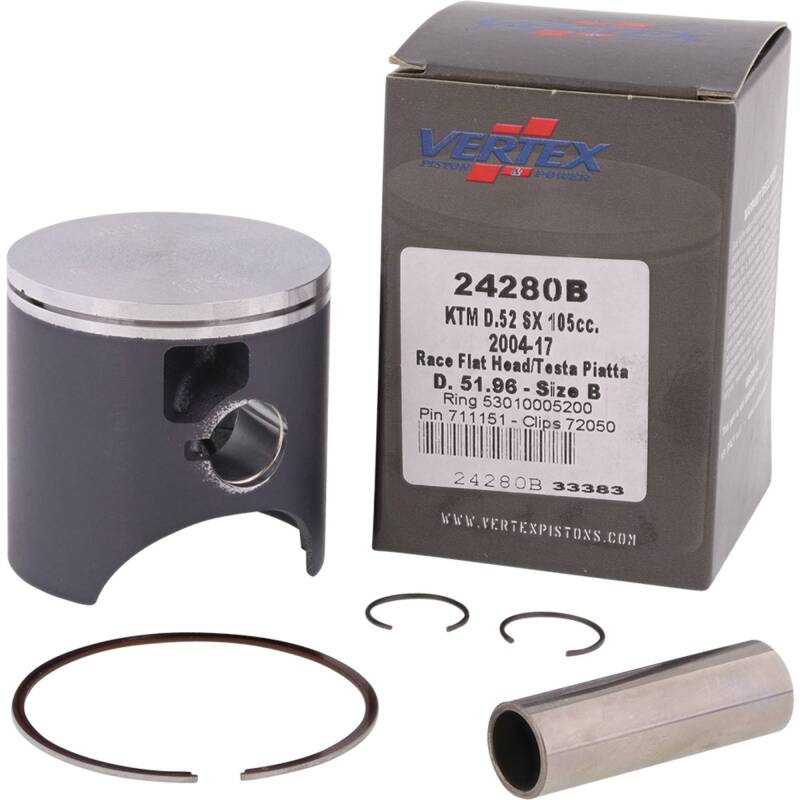 Vertex Piston 04-11 KTM 105 SX 105cc Cast Race Piston Kit