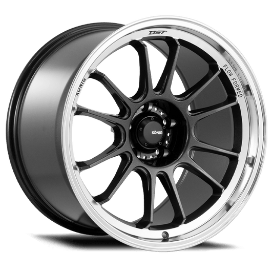 Konig Hypergram 15x7.5 4x100 ET35 Metallic Carbon w/ Machined Lip - Torque Motorsport