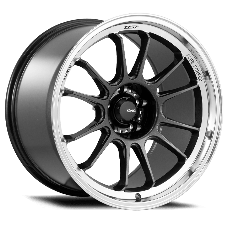 Konig Hypergram 17x9 5x114.3 ET40 Metallic Carbon w/ Machined Lip - Torque Motorsport