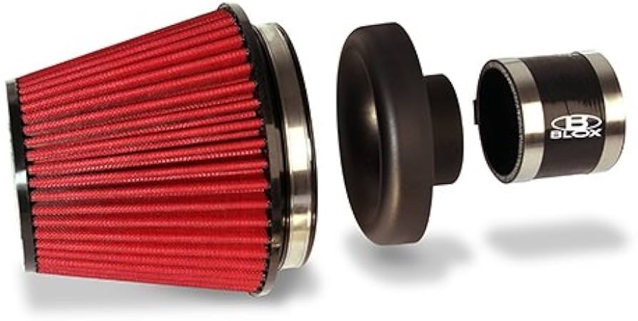 BLOX Racing Performance Filter Kit w/ 4.0inch  Velocity Stack Air Filter and 4.0inch Silicone Hose