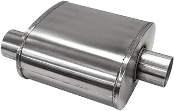 Corsa Pro Series Custom Sport Muffler 304SS 2.5in Offset In / 2.5in Center Out 10in Length