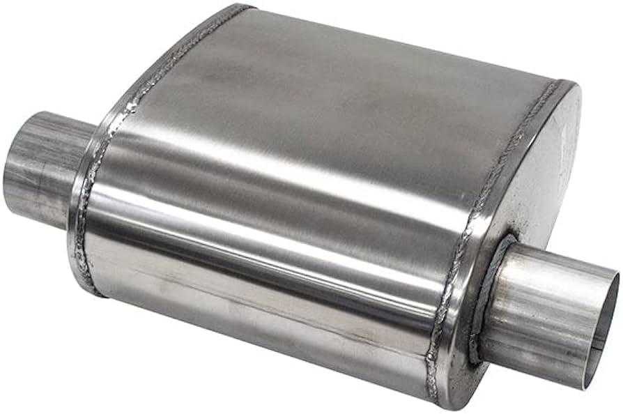 Corsa Custom Sport Muffler 304SS 3in Offset In / 3in Offset Same Side Out 10in Length - Torque Motorsport