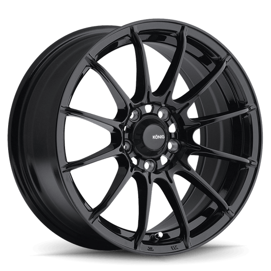 Konig Dial In 15x9 4x100 ET35 Gloss Black - Torque Motorsport