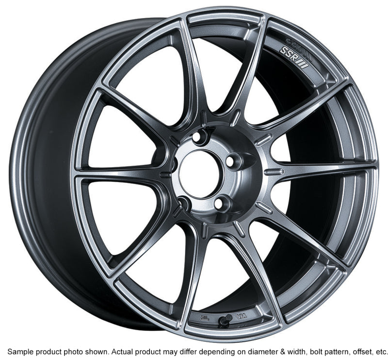 SSR GTX01 18x10.5 5x114.3 15mm Offset Dark Silver Wheel Evo X / G35 / 350z / 370z