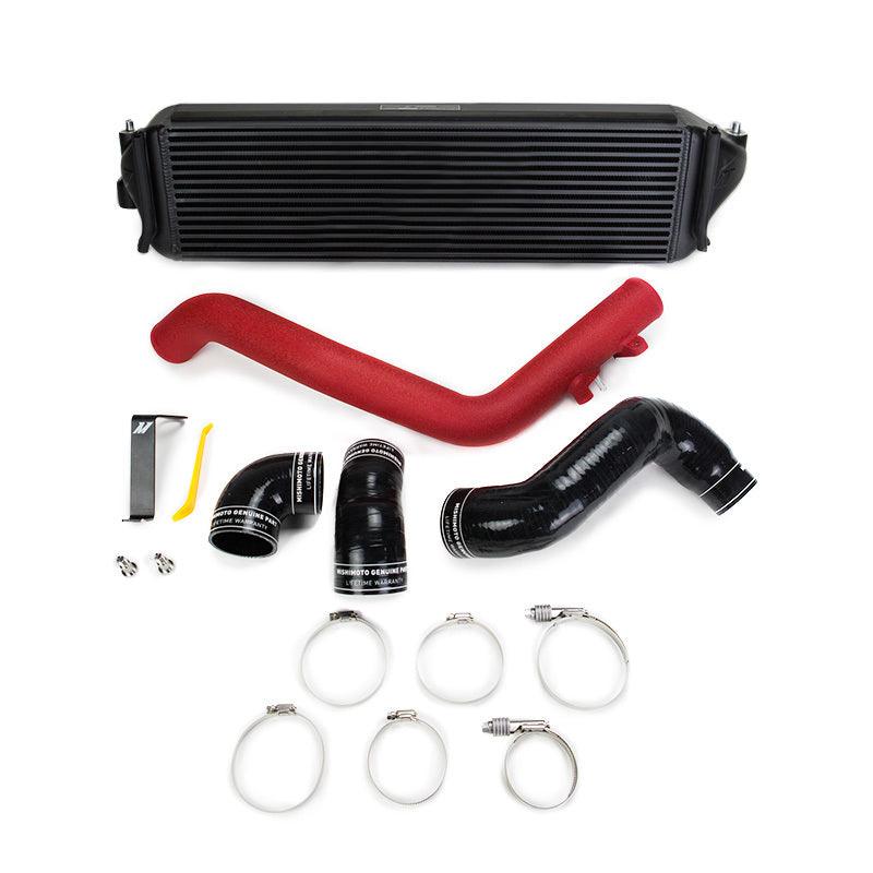 Mishimoto 2017+ Honda Civic Type R Intercooler Kit - Black Intercooler Red Pipes - Torque Motorsport