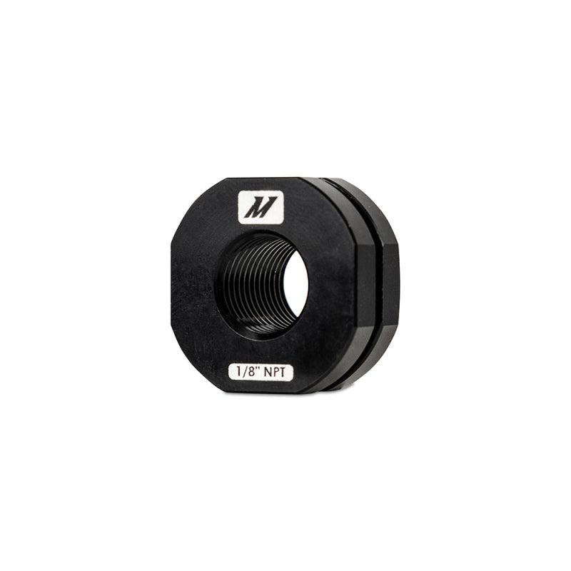 Mishimoto 1/8in NPT CNC-Machined Nozzle Mount Adapter - Black - Torque Motorsport