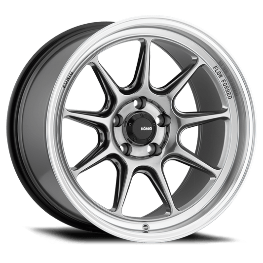 Konig Countergram 15x8 4x100 ET25 Hyper Chrome / Machined Lip - Torque Motorsport