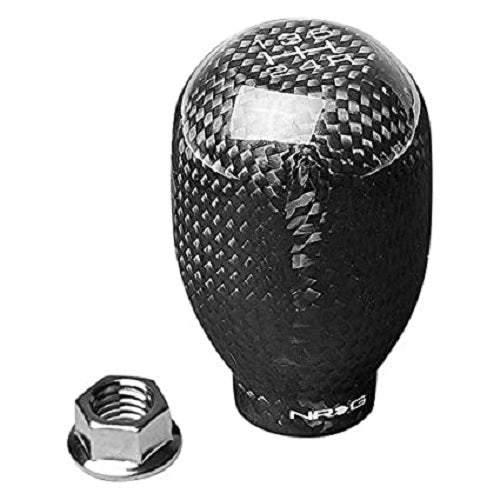 NRG Shift Knob for Honda Thread Pitch (No Logo) 42mm - Black Carbon Fiber (5 Speed)