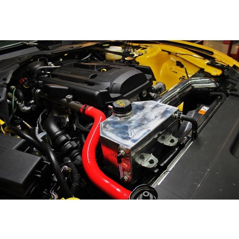 Mishimoto 2015 Ford Mustang EcoBoost / 3.7L / 5.0L Aluminum Coolant Expansion Tank-Polished - Torque Motorsport