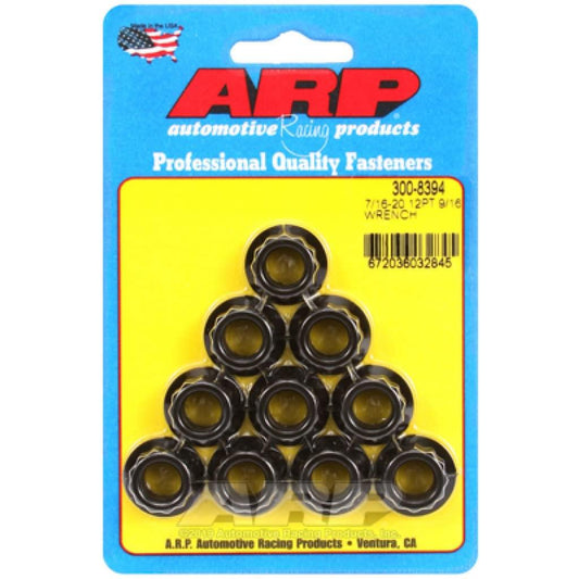 ARP 7/16inch-20 9/16inch Socket 12pt Nut Kit - Torque Motorsport