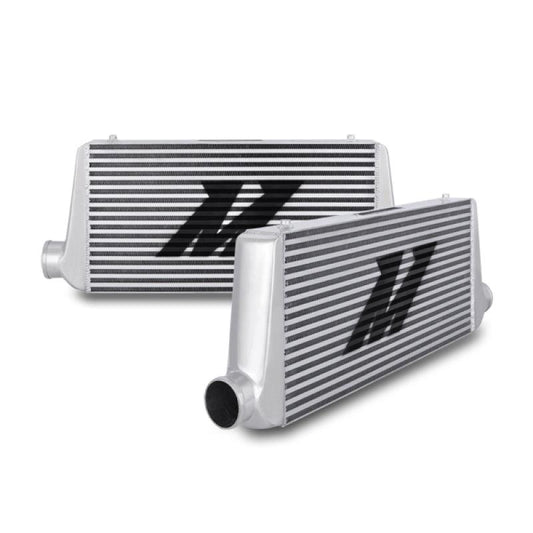 Mishimoto Universal Silver R Line Intercooler Overall Size: 31x12x4 Core Size: 24x12x4 Inlet / Outle - Torque Motorsport