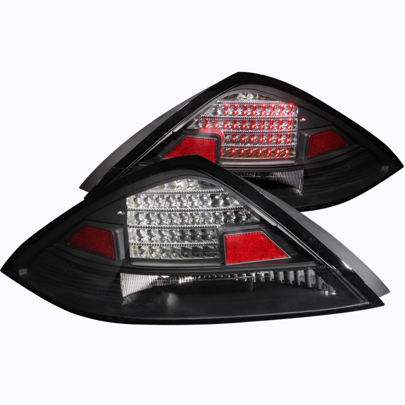 ANZO 2003-2005 Honda Accord LED Taillights Black