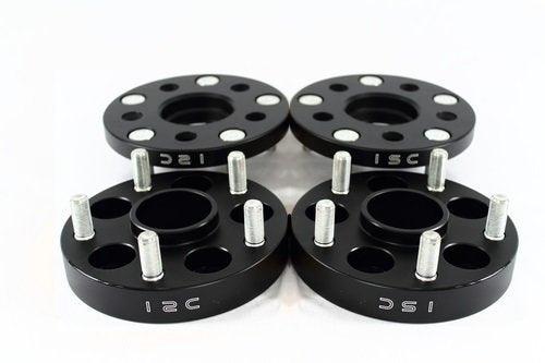 ISC Suspension 5x100 to 5x114 15mm Wheel Adapters Black - Set of 4 - Torque Motorsport