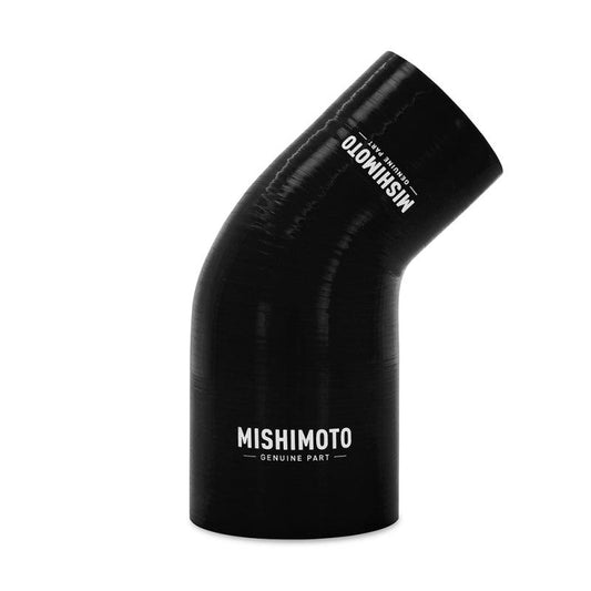 Mishimoto Silicone Reducer Coupler 45 Degree 2.5in to 3.5in - Black - Torque Motorsport