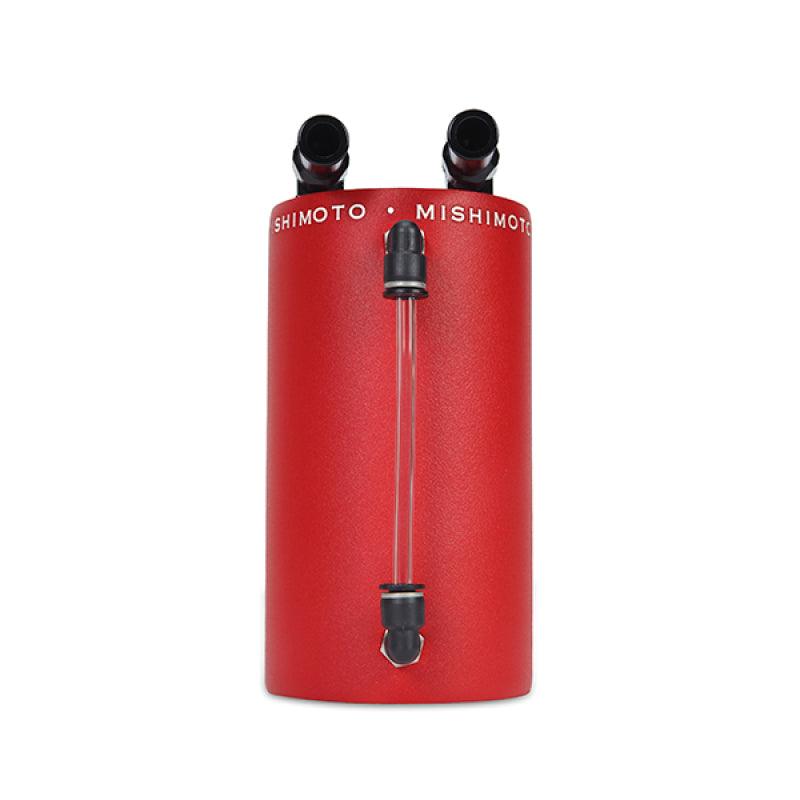 Mishimoto Large Aluminum Oil Catch Can - Wrinkle Red - Torque Motorsport