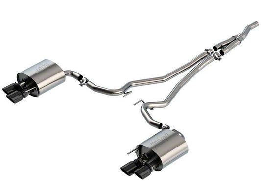 Borla 23-24 Chevrolet Colorado / 23-24 GMC Canyon S-Type Catback Exhaust w/Black Chrome Tips