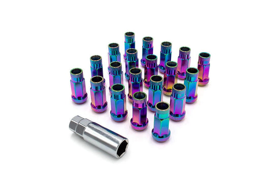 ISR Performance Steel 50mm Open Ended Lug Nuts M12x1.25 - Neo Chrome - Torque Motorsport