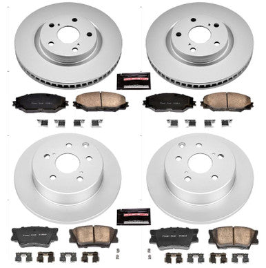 Power Stop 04-08 Acura TL Front & Rear Z17 Evolution Geomet Coated Brake Kit