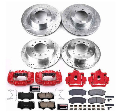 Power Stop 07-17 Jeep Wrangler Front & Rear Z23 Evolution Sport Brake Kit w/Calipers