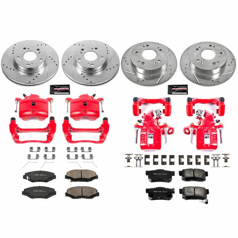 Power Stop 02-06 Acura RSX Front & Rear Z23 Evolution Sport Brake Kit w/Calipers