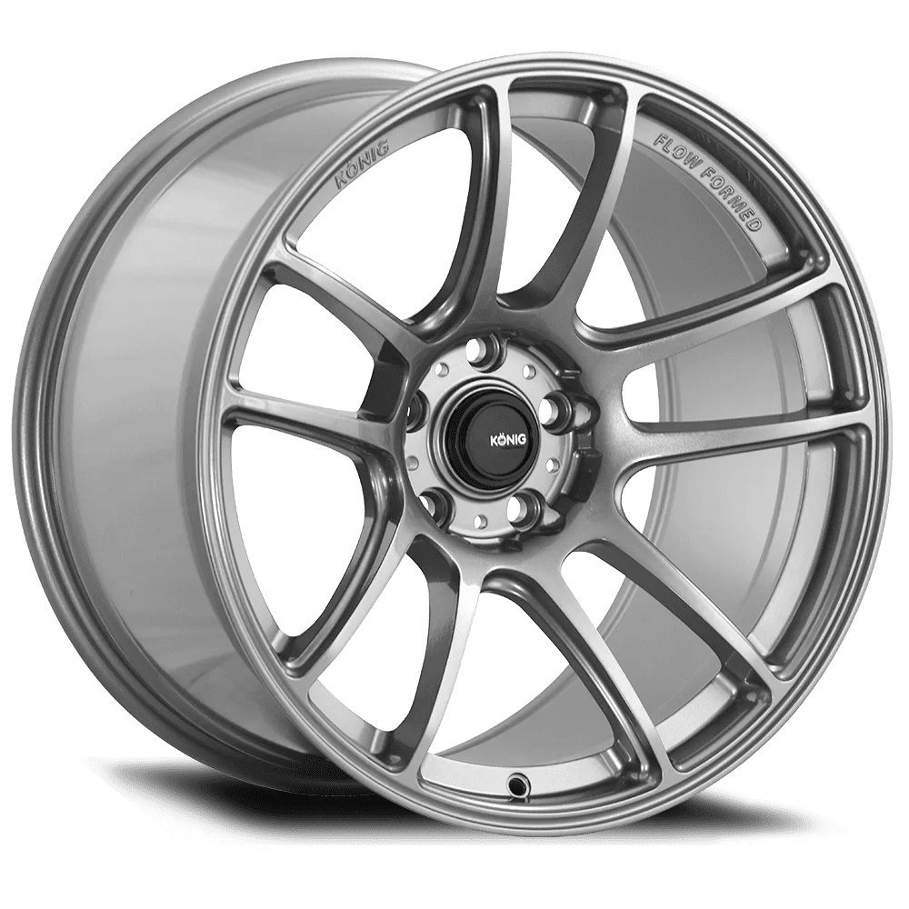 Konig Heliogram 17X9 5X114.3 ET25 Titanium Metallic Knurled Bead Flow Formed