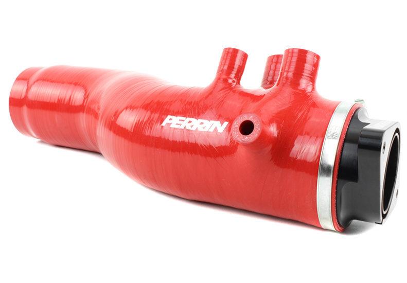 Perrin 2015-2021 Subaru WRX Red 3in Turbo Inlet Hose w/ Nozzle - Torque Motorsport