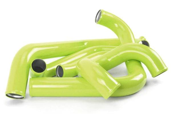 Perrin 2015+ Subaru STI Neon Yellow Boost Tubes w/ Black Couplers - Torque Motorsport