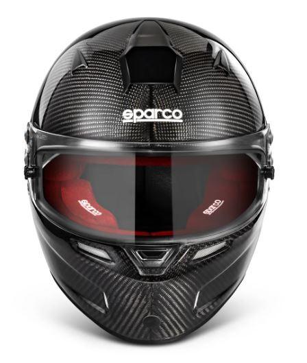 Sparco Helmet SKY RF-7W Carbon Fiber L - Red Interior - Torque Motorsport