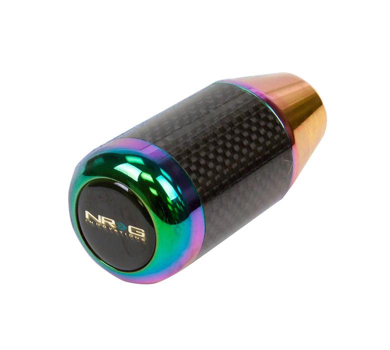 NRG Universal Fatboy Style Shift Knob w/Neochrome & Real Carbon - Torque Motorsport