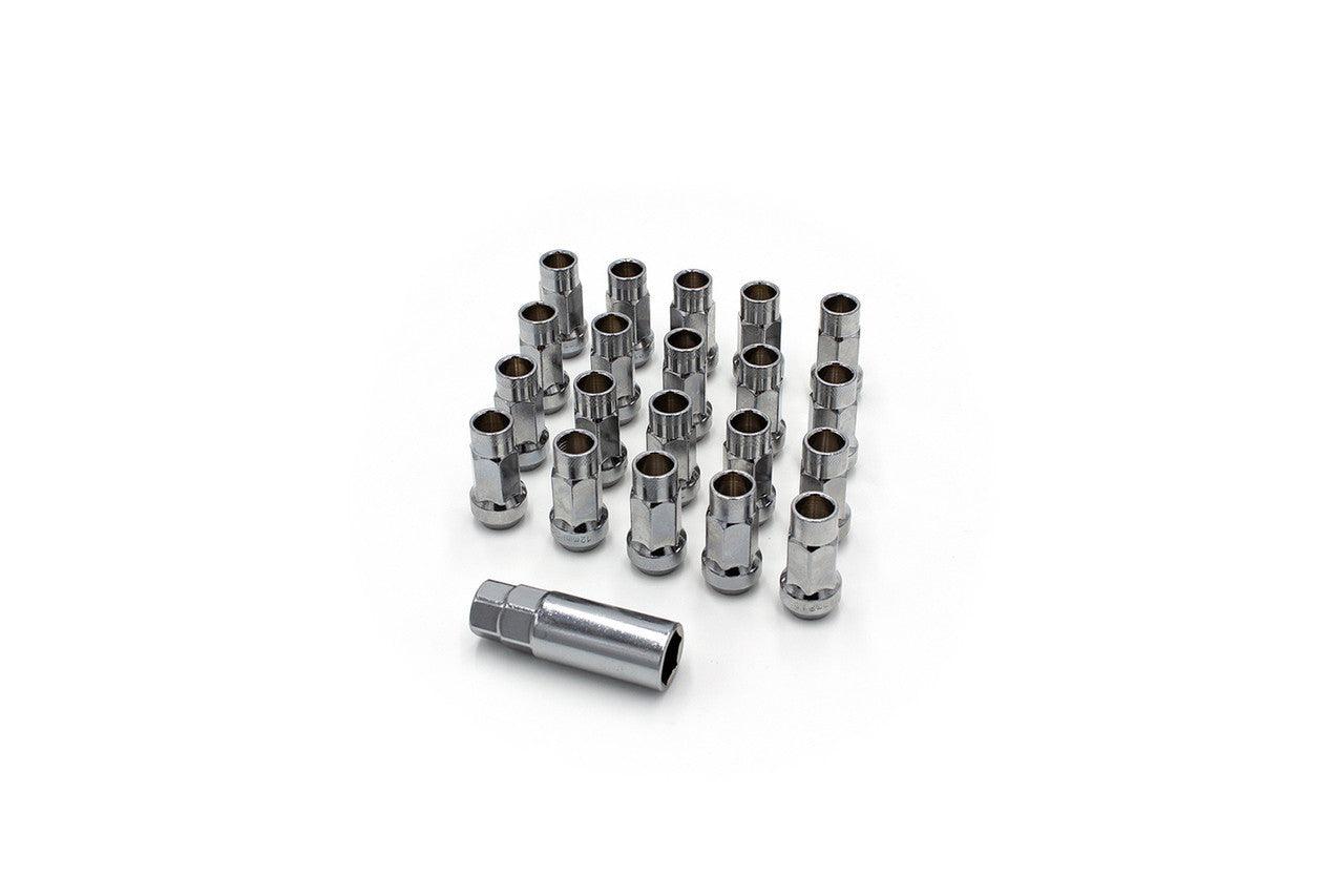 ISR Performance Steel 50mm Open Ended Lug Nuts M12x1.50 - Silver - Torque Motorsport