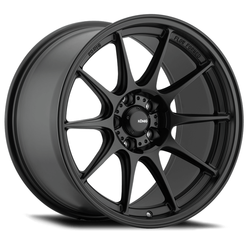 Konig Dekagram 15x7.5 4x100 ET35 Semi-Matte Black - Torque Motorsport