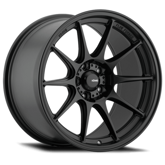 Konig Dekagram 15x9 4x100 ET35 Semi-Matte Black - Torque Motorsport