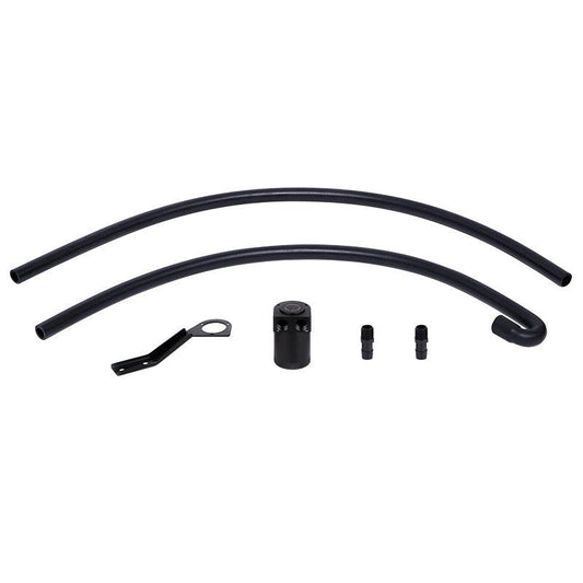 Mishimoto 07-10 BMW N54 Baffled Oil Catch Can Kit - Black (CCV Side) - Torque Motorsport