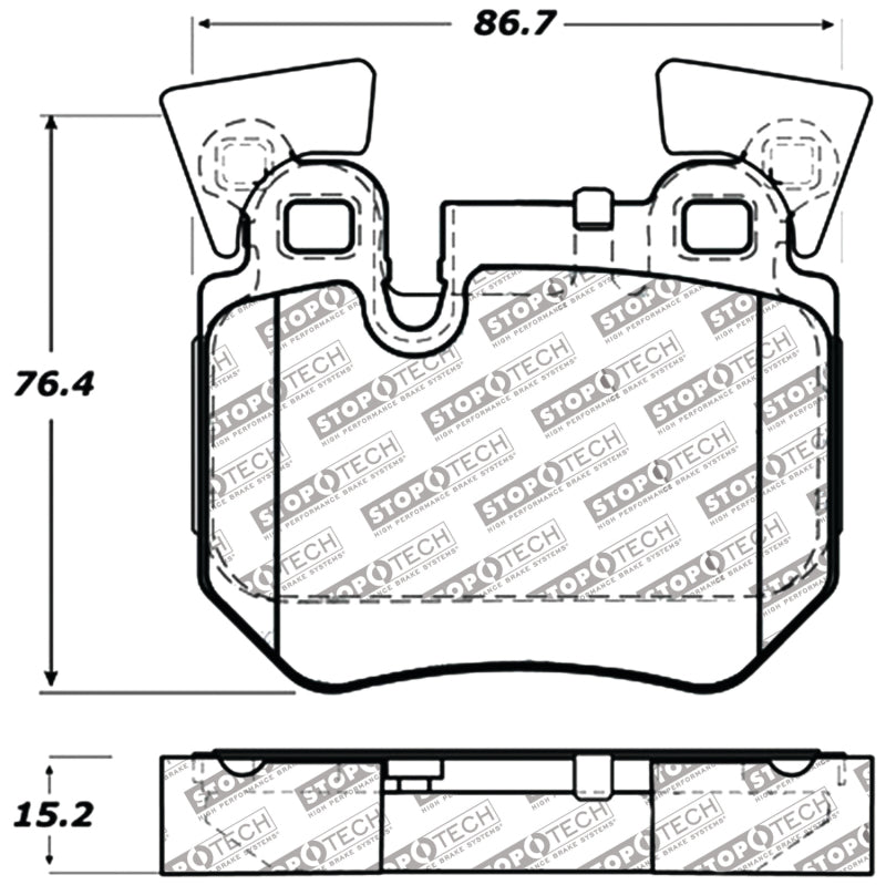 StopTech Performance 08-09 BMW 128i/135i Coupe Rear Brake Pads