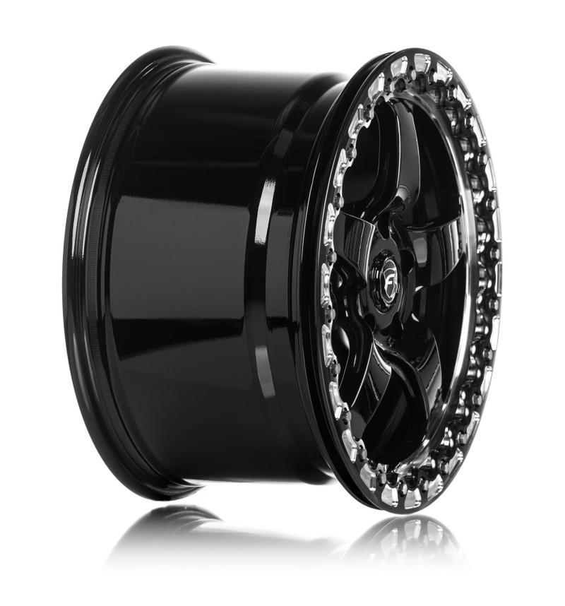 Forgestar D5 Beadlock 17x10 / 5x115 BP / ET30 / 6.6in BS Gloss Black Wheel - Torque Motorsport