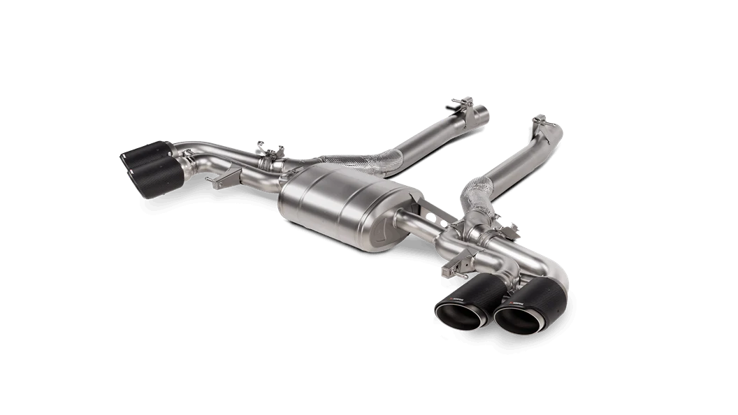 Akrapovic 2024+ BMW X5M / X6M (Face Lift) Slip-On Line (Titanium) w/Carbon Fiber Tips