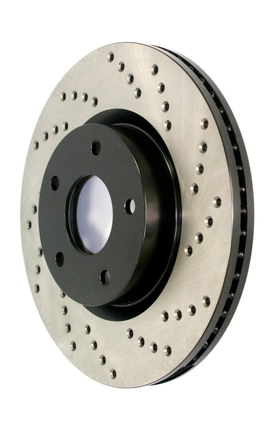 StopTech 13-15 BMW 335i Drilled Front Right Sport Brake Rotor - Torque Motorsport