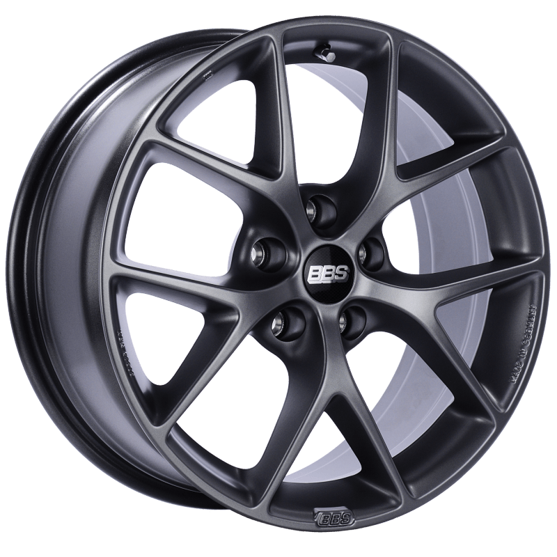 BBS SR 18x8 5x112 ET45 Satin Grey Wheel -82mm PFS/Clip Required - Torque Motorsport